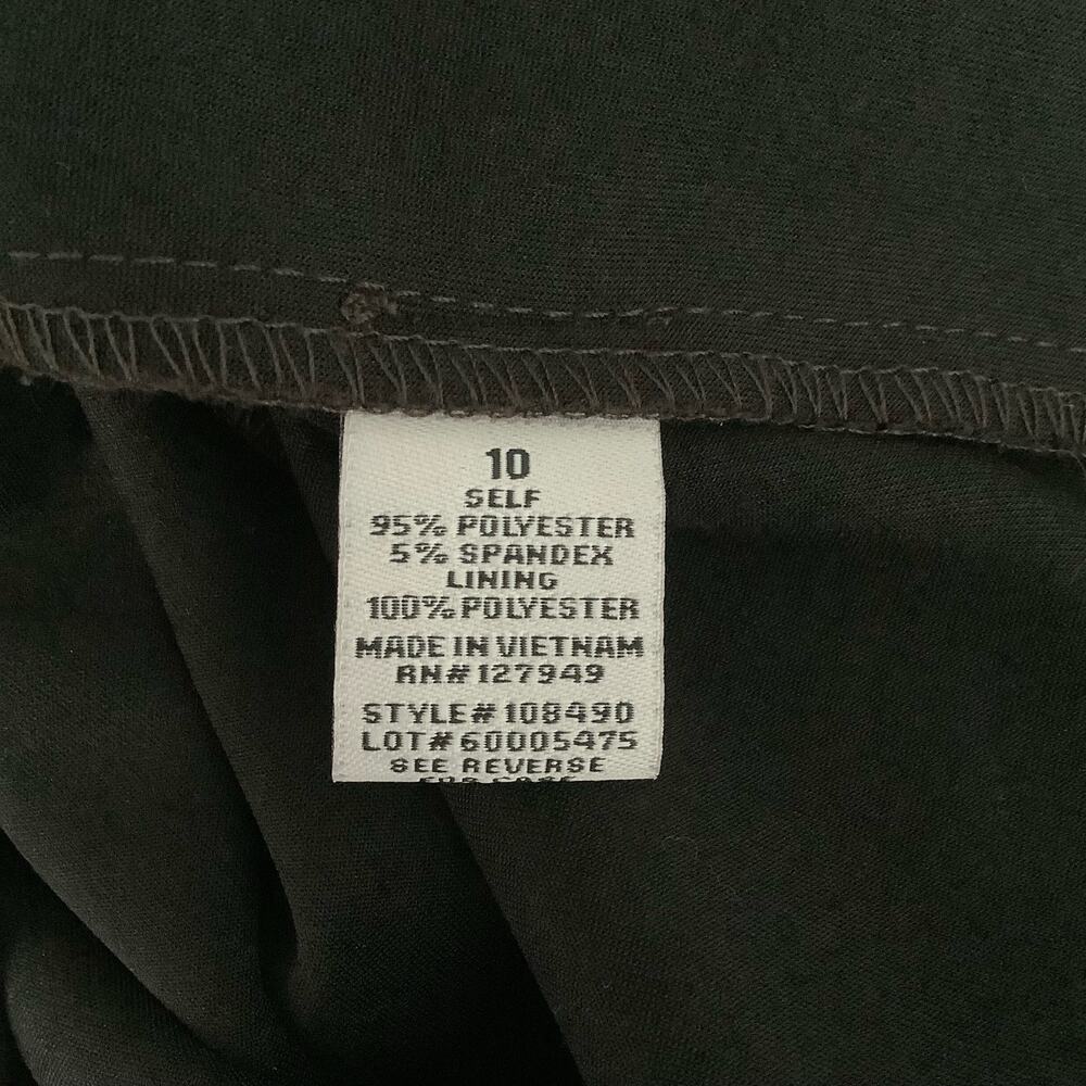 Emma & Michele Brown Faux Suede Sleeveless Dress Mock Neck Button Detail 10 - Picture 7 of 7